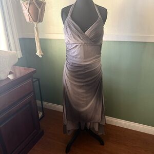 Y2K Ruby Rox Sparkly Halter Party Dress with Asymmetrical Hem